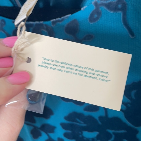 NWT Sundance Ella Blue Silk Dress - Picture 6 of 12
